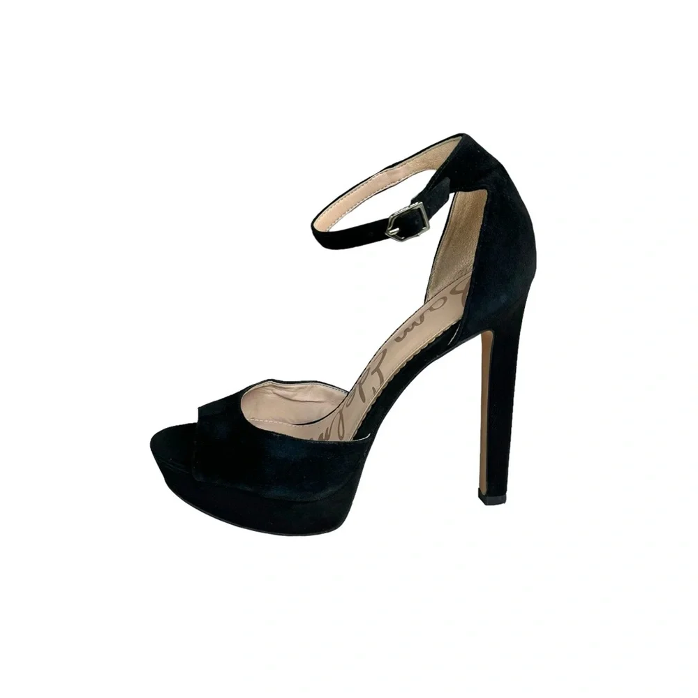 Sam Edelman Wallace Pumps Black Suede Sandals